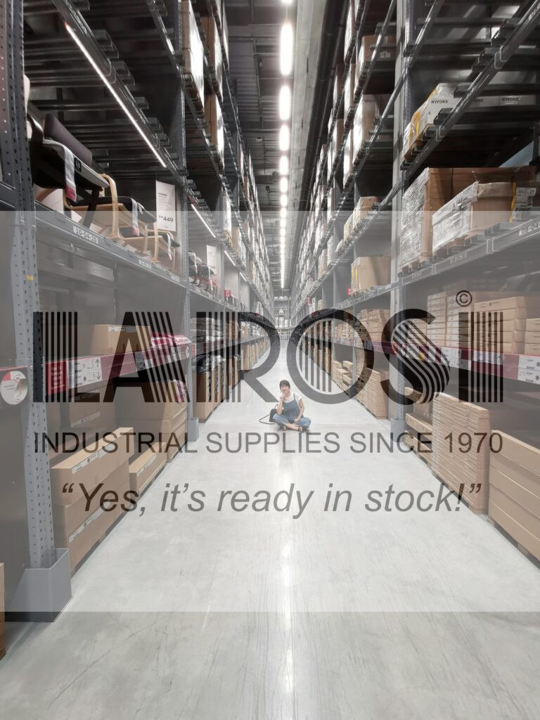 Warehouse with lots of industrial spare parts